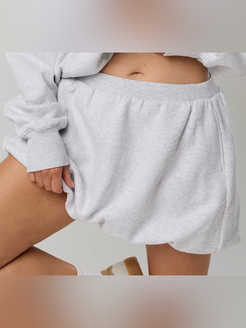 Aerie Cloud Fleece Bubble Skort